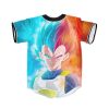 09.1 DBZ Vegeta Super Saiyan God Blue SSGSS Baseball Jersey - Anime Jersey Store