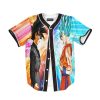 25 Goku SSGSS Fight Super Saiyan Rose Vibrant Baseball Jersey Goku - Anime Jersey Store