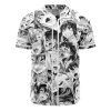 Ahegao Anime Collage AOP Baseball Jersey FRONT Mockup 1 - Anime Jersey Store