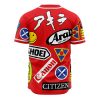 Akira Full Decals AOP Baseball Jersey BACK Mockup - Anime Jersey Store