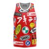 Akira Full Decals Basketball Jersey Tank Top FRONT Mockup - Anime Jersey Store