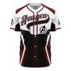 Avengers Endgame Marvel AOP Baseball Jersey AOP Baseball Jersey FRONT Mockup - Anime Jersey Store