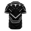 Black Panther Cosplay Marvel AOP Baseball Jersey BACK Mockup - Anime Jersey Store