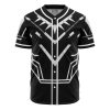 Black Panther Cosplay Marvel AOP Baseball Jersey FRONT Mockup 1 - Anime Jersey Store