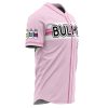 Bulma Pink DBZ AOP Baseball Jersey SIDE Mockup - Anime Jersey Store