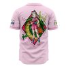 Bulma Pink DBZ AOP Baseball Jersey AOP Baseball Jersey BACK Mockup - Anime Jersey Store