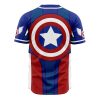 Captain America Marvel AOP Baseball Jersey BACK Mockup 1 - Anime Jersey Store