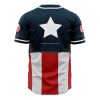 Captain America Marvel AOP Baseball Jersey BACK Mockup - Anime Jersey Store