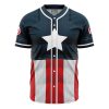 Captain America Marvel AOP Baseball Jersey FRONT Mockup - Anime Jersey Store