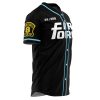 Company 8 V1 Fire Force AOP Baseball Jersey SIDE Mockup - Anime Jersey Store