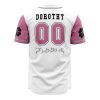 Coral Peacocks BC AOP Baseball Jersey AOP Baseball Jersey BACK Mockup - Anime Jersey Store