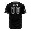 Crows of Castle Black Snow GOT AOP Baseball Jersey AOP Baseball Jersey BACK Mockup - Anime Jersey Store