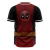 Deadpool Marvel AOP Baseball Jersey BACK Mockup - Anime Jersey Store