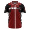 Deadpool Marvel AOP Baseball Jersey FRONT Mockup 1 - Anime Jersey Store