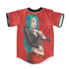 Dragon Ball Z Bulma Art Supreme Red Baseball Jersey 3 - Anime Jersey Store