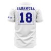 Eijun Sawamura Ace of Diamond AOP Baseball Jersey AOP Baseball Jersey BACK Mockup - Anime Jersey Store