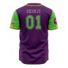 Eva 01 NERV Evangelion AOP Baseball Jersey BACK Mockup - Anime Jersey Store