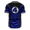 Fantastic Four Marvel AOP Baseball Jersey BACK Mockup - Anime Jersey Store