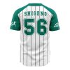 Goro Shigeno Major AOP Baseball Jersey BACK Mockup - Anime Jersey Store