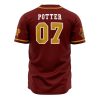 Gryffindor House Harry Potter AOP Baseball Jersey AOP Baseball Jersey BACK Mockup - Anime Jersey Store