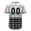 Hashira Shinobu Kocho DS AOP Baseball Jersey AOP Baseball Jersey BACK Mockup - Anime Jersey Store