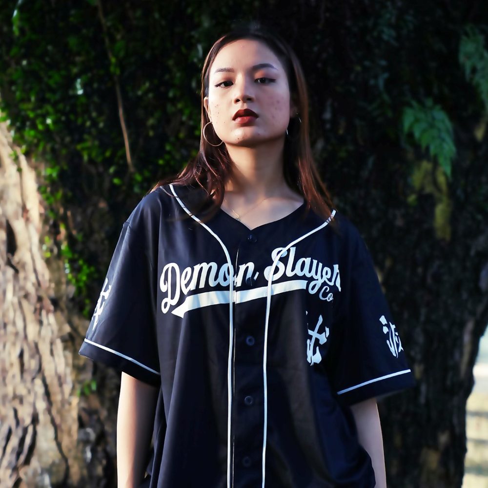 Kamado Demon Slayer Corps Baseball Jersey Front 1 - Anime Jersey Store