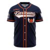 Karasuno Hinata Haikyuu AOP Baseball Jersey AOP Baseball Jersey FRONT Mockup 1 - Anime Jersey Store