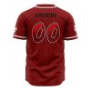 Kirishima Red Riot MHA AOP Baseball Jersey BACK Mockup - Anime Jersey Store