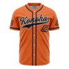 Konoha Uzumaki Naruto AOP Baseball Jersey FRONT Mockup - Anime Jersey Store