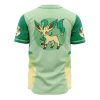 Leafeon Pokemon AOP Baseball Jersey AOP Baseball Jersey BACK Mockup - Anime Jersey Store