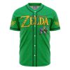 Link Legend of Zelda AOP Baseball Jersey FRONT Mockup - Anime Jersey Store