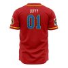 Luffy One Piece AOP Baseball Jersey BACK Mockup - Anime Jersey Store