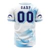 Marines Garp OP AOP Baseball Jersey BACK Mockup - Anime Jersey Store