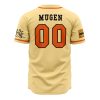 Mugen V2 SC AOP Baseball Jersey BACK Mockup - Anime Jersey Store