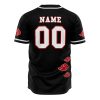 Personalized Akatsuki Baseball Jersey back mockup - Anime Jersey Store