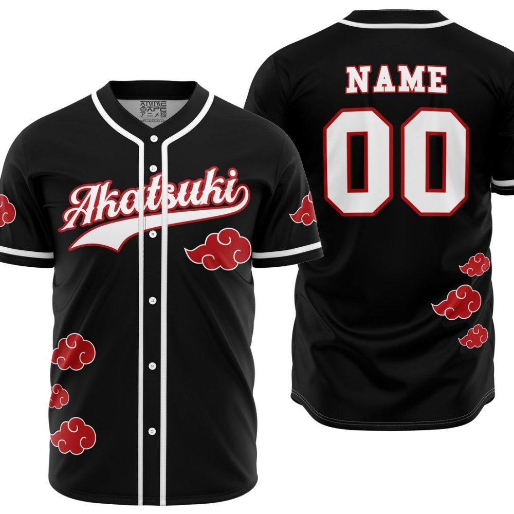 Personalized Akatsuki Baseball Jersey mockup - Anime Jersey Store