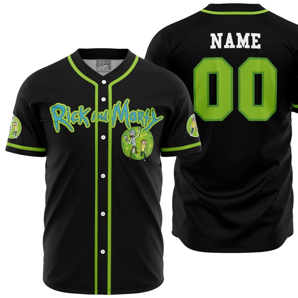 Personalized Cosmic Rick RAM AOP Baseball Jersey MAIN Mockup - Anime Jersey Store