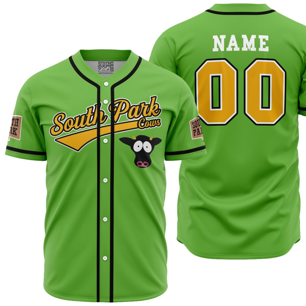 Personalized Cows SP AOP Baseball Jersey MAIN Mockup - Anime Jersey Store