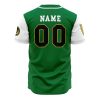 Personalized Dragonzords Green PR AOP Baseball Jersey BACK Mockup - Anime Jersey Store