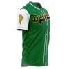 Personalized Dragonzords Green PR AOP Baseball Jersey SIDE Mockup - Anime Jersey Store