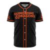 Personalized Dungeons Dragons AOP Baseball Jersey FRONT Mockup - Anime Jersey Store