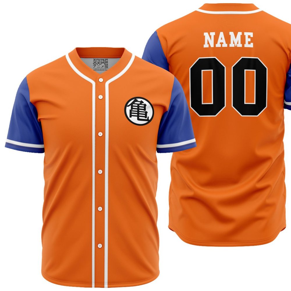 Personalized Goku Kami Kai DBZ AOP Baseball Jersey MAIN Mockup - Anime Jersey Store