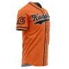 Personalized Konoha Uzumaki Naruto AOP Baseball Jersey SIDE Mockup 1 - Anime Jersey Store