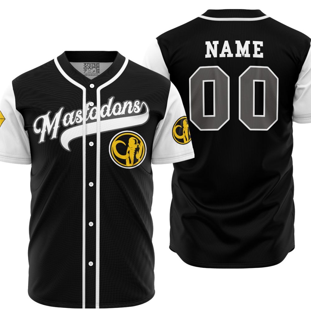 Personalized Mastadons Black PR AOP Baseball Jersey MAIN Mockup - Anime Jersey Store