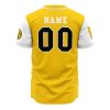 Personalized Sabertooths Yellow PR AOP Baseball Jersey BACK Mockup 1 - Anime Jersey Store