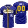 Personalized Saiyan Vegeta DBZ AOP Baseball Jersey MAIN Mockup - Anime Jersey Store