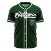 Personalized Slytherin HP AOP Baseball Jersey FRONT Mockup - Anime Jersey Store