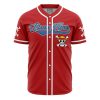 Personalized Straw Hats Luffy OP AOP Baseball Jersey FRONT Mockup - Anime Jersey Store