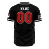 Personalized Team Rocket Grunt Black P AOP Baseball Jersey BACK Mockup - Anime Jersey Store