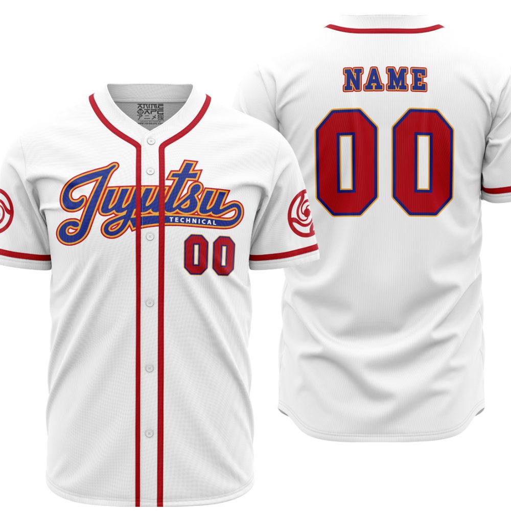 Personalized Tokyo Jujutsu High JK AOP Baseball Jersey MAIN Mockup - Anime Jersey Store